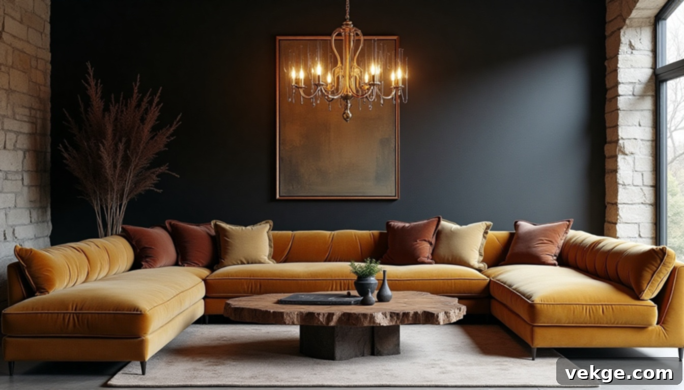 Glam Meets Grit Eclectic Living Room Decor