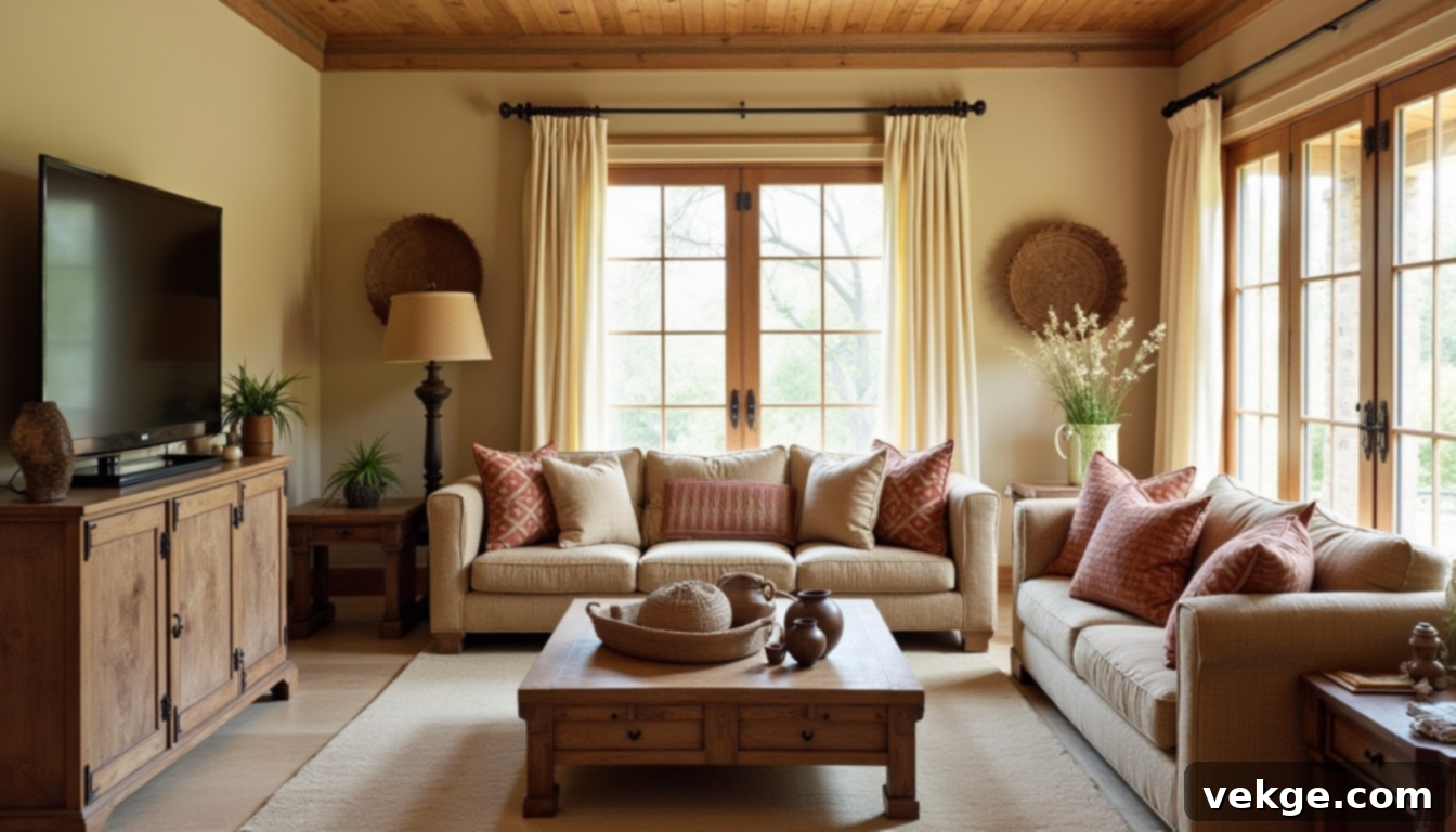 Artisan Accents Eclectic Living Room Style