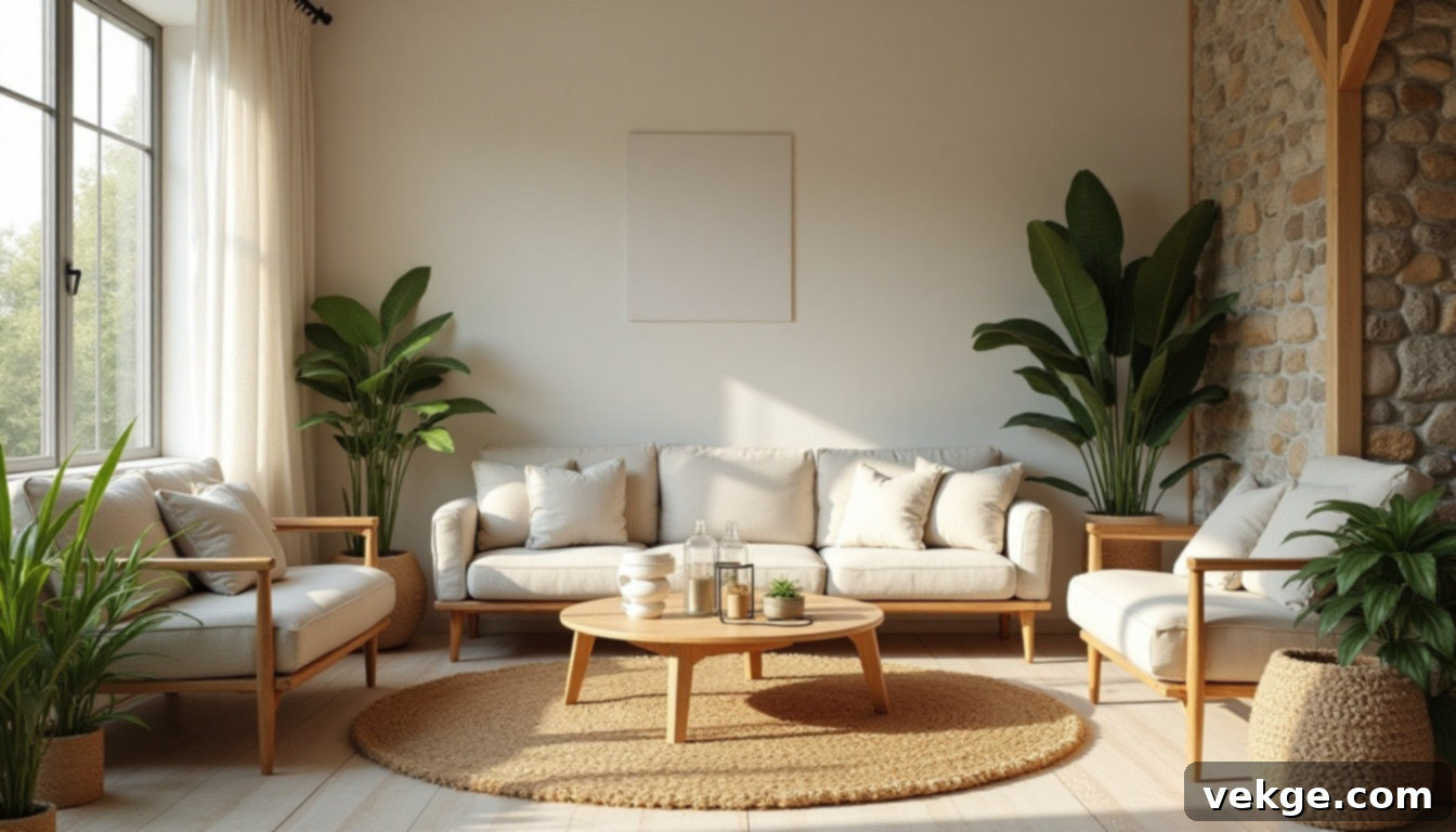 Nature-Driven Decor Eclectic Living Room
