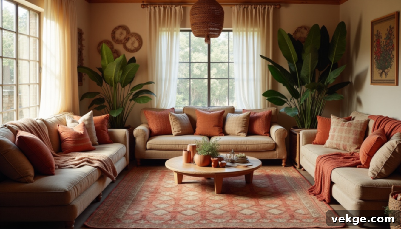 Bohemian Spirit Eclectic Living Room Decor
