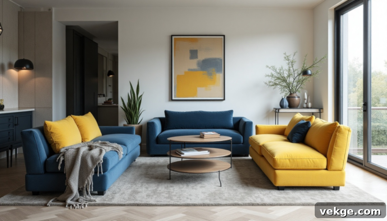 Color Block Style Eclectic Living Room Ideas