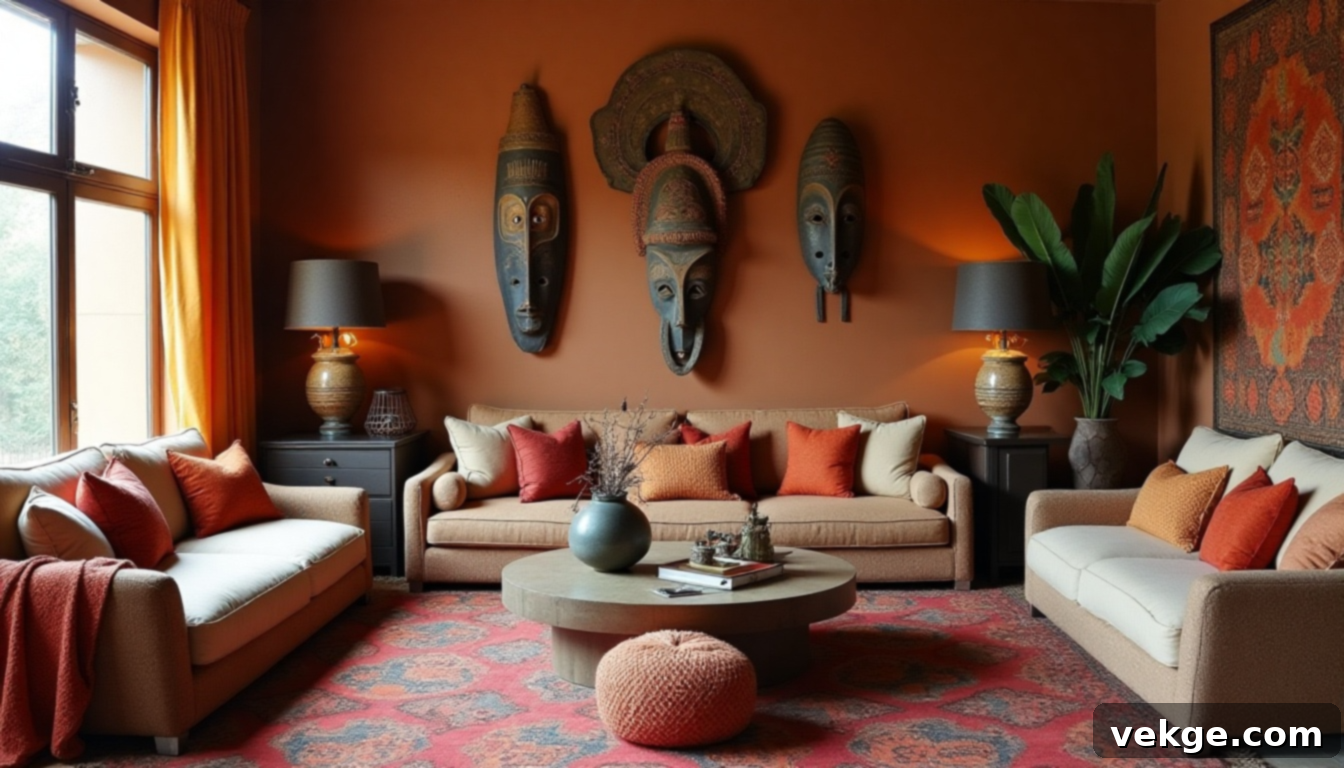 Global Inspiration Eclectic Living Room Decor