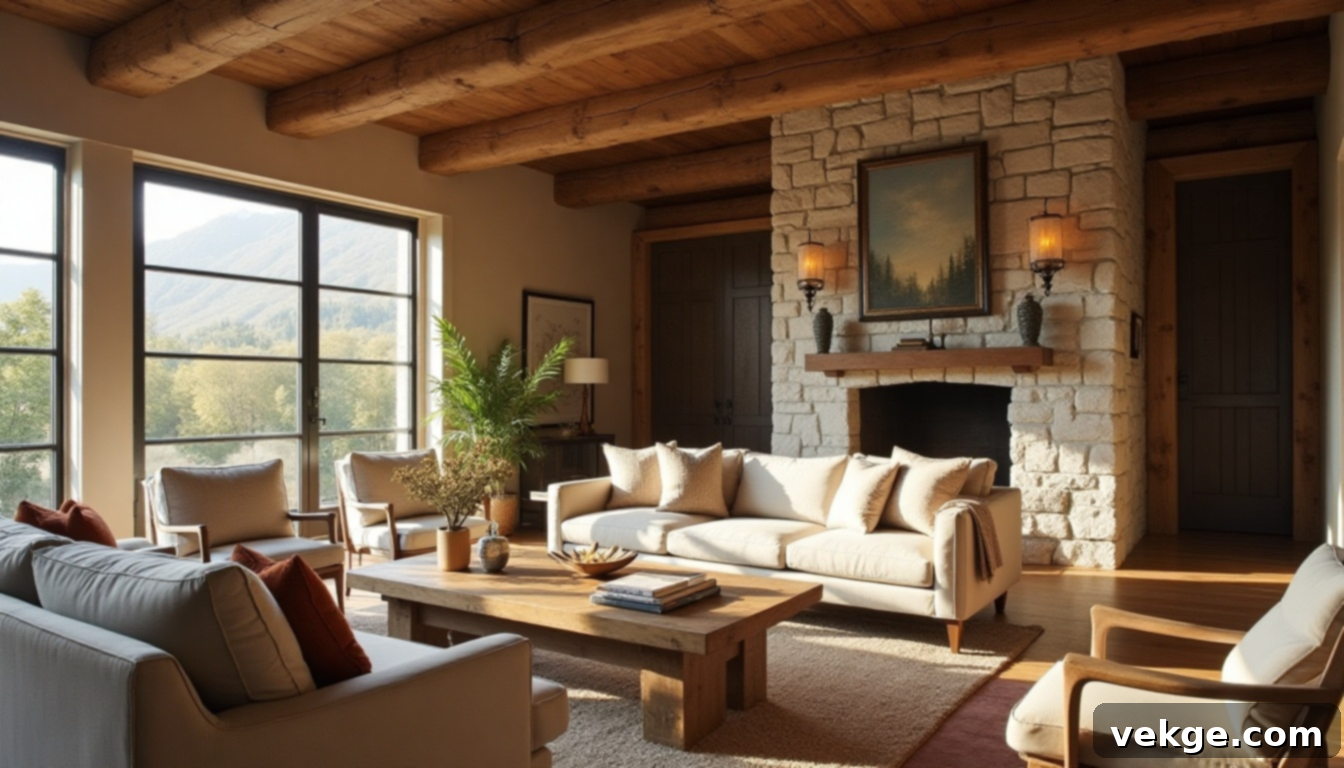 Modern Rustic Eclectic Living Room Style