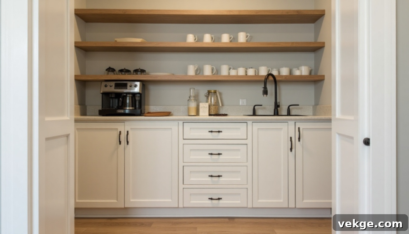 Pantry Shelving Coffee Bar