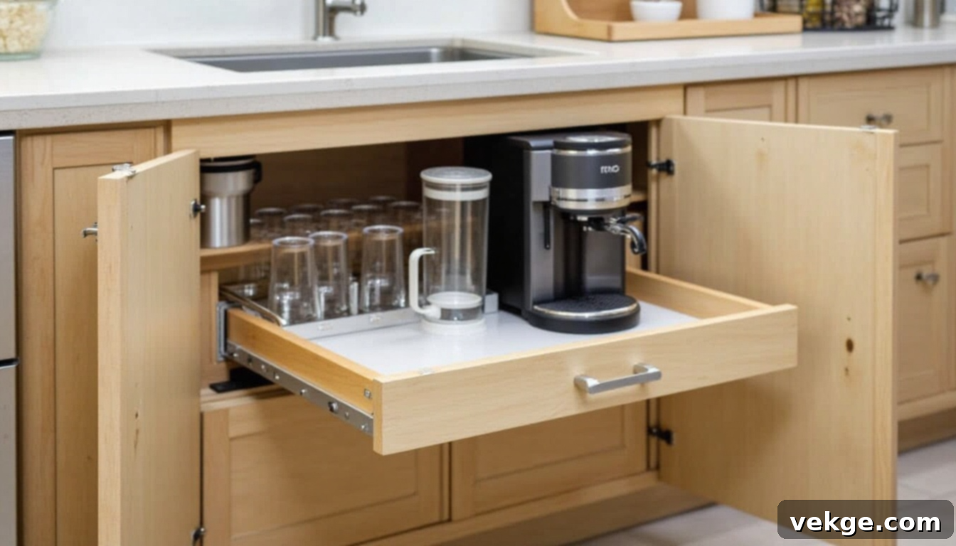 Pull-Out Coffee Platforms