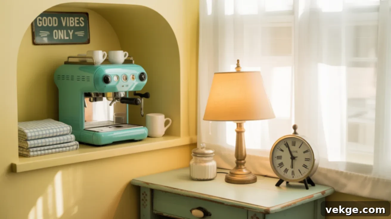 Retro Vintage Coffee Bar Design