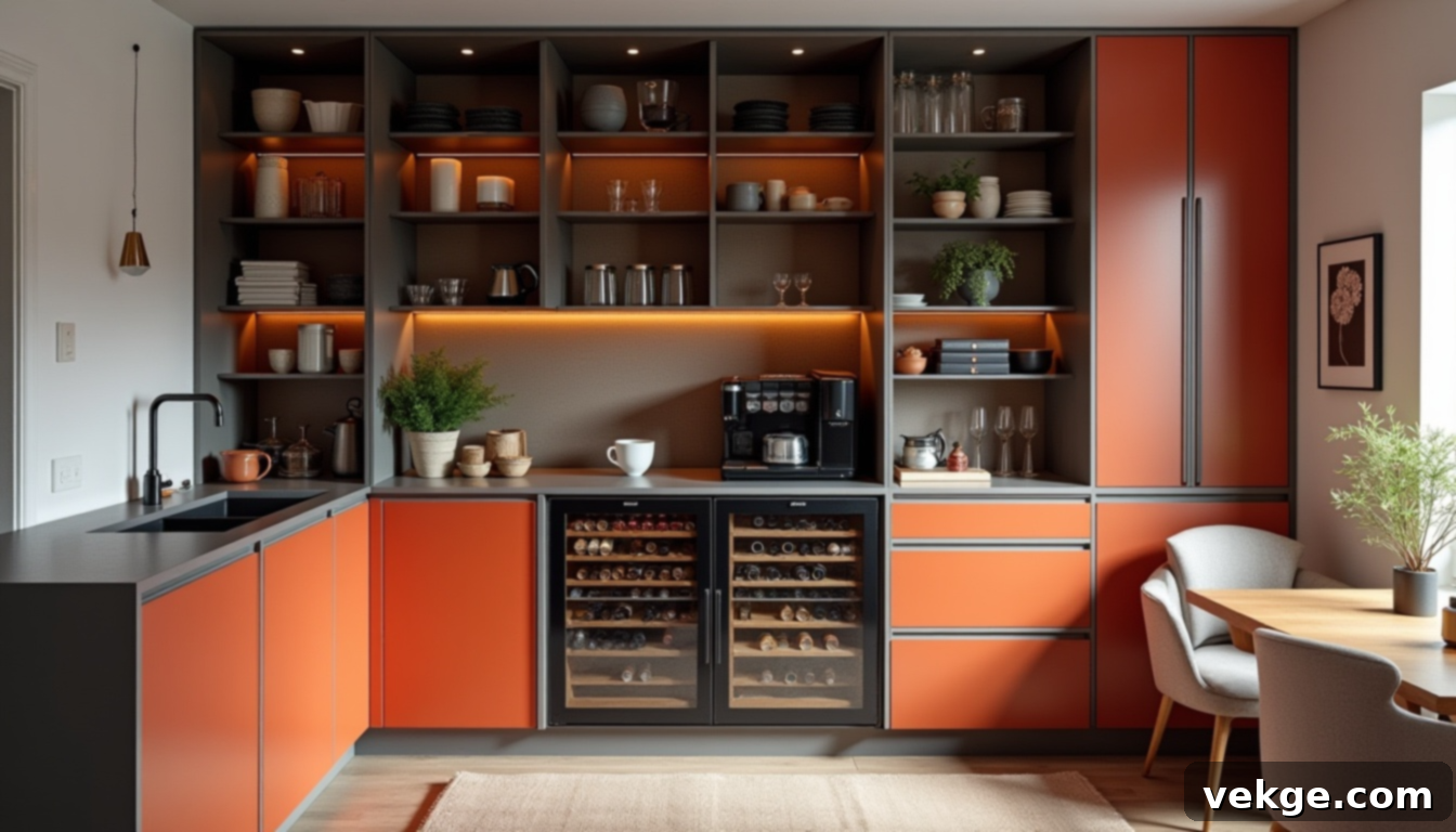 Colorful Modern Contrast Coffee Bar