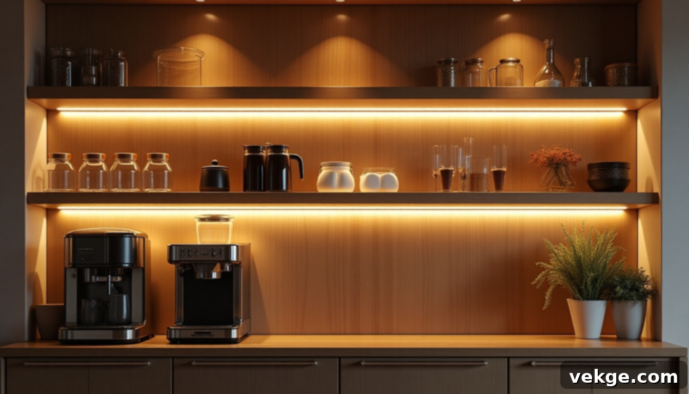 Modern Layouts with LED Strips and Smooth Surfaces