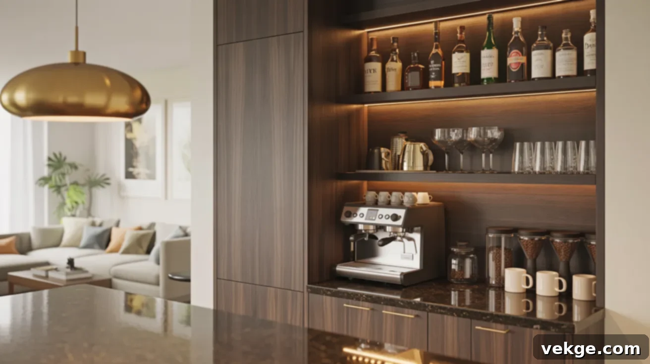 Coffee and Wet Bar Hybrid Setup