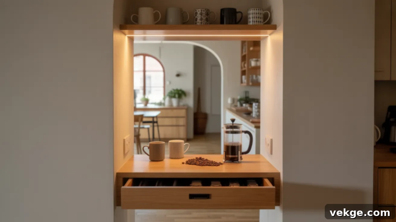 Small Transition Area Coffee Bar