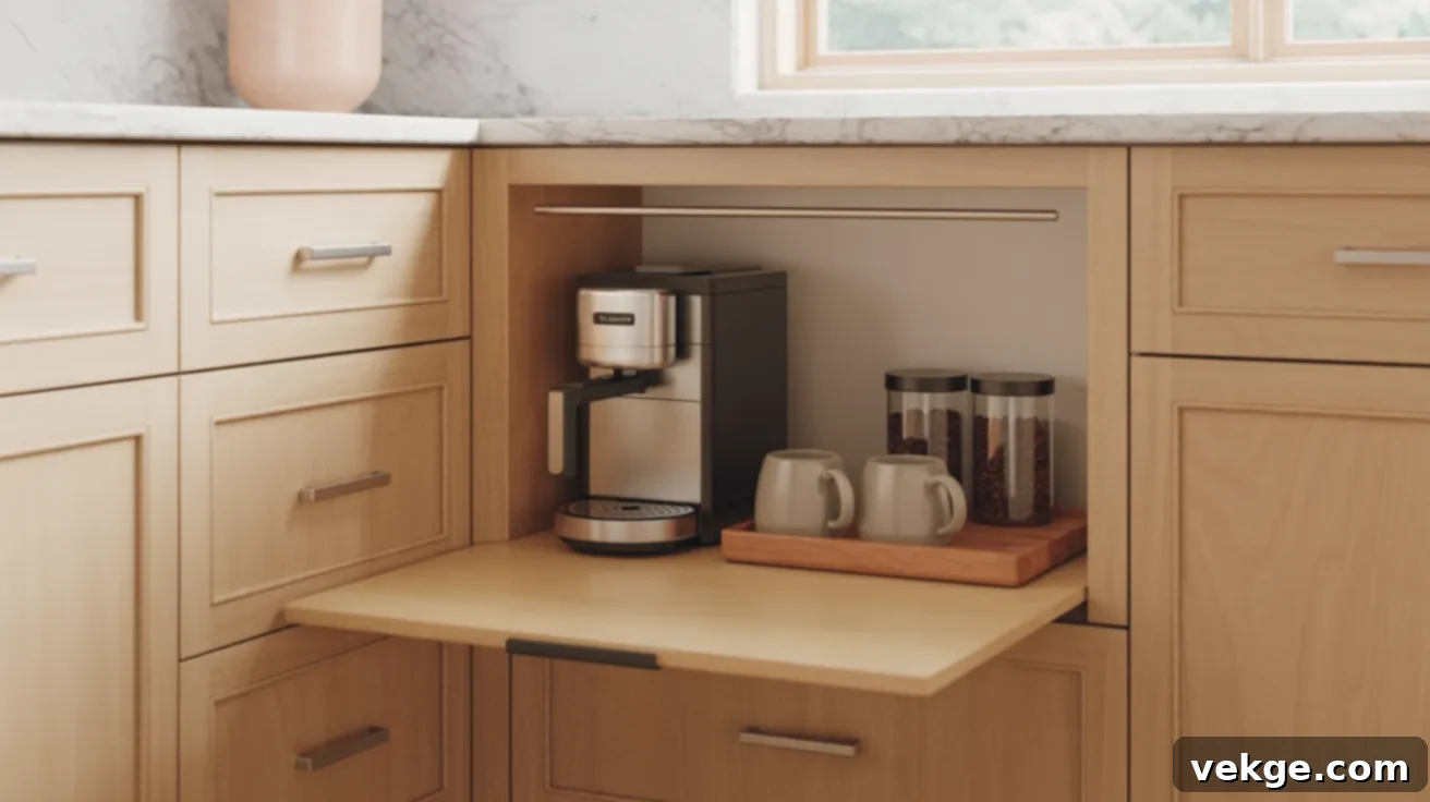 Small Appliance Garage for Coffee Machine