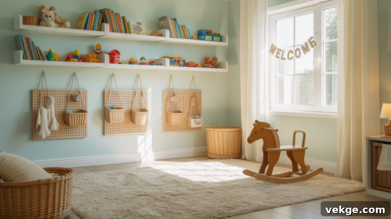 Vertical Storage for Playrooms