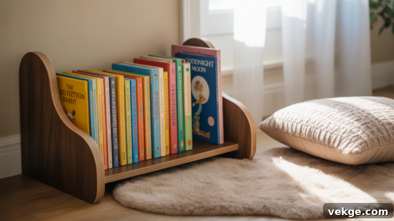 Book Rails or Narrow Book Ledges in Playroom