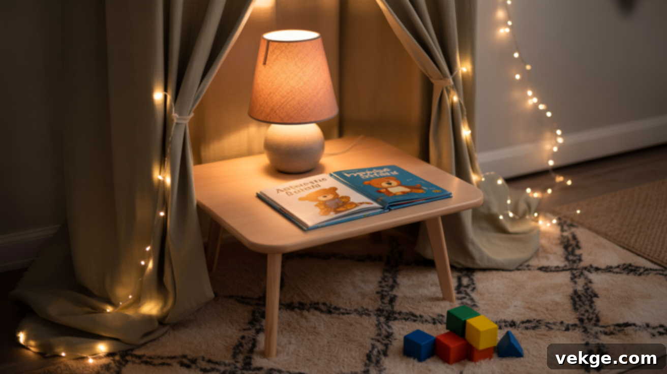 Soft Lighting and Fairy Lights in Playroom