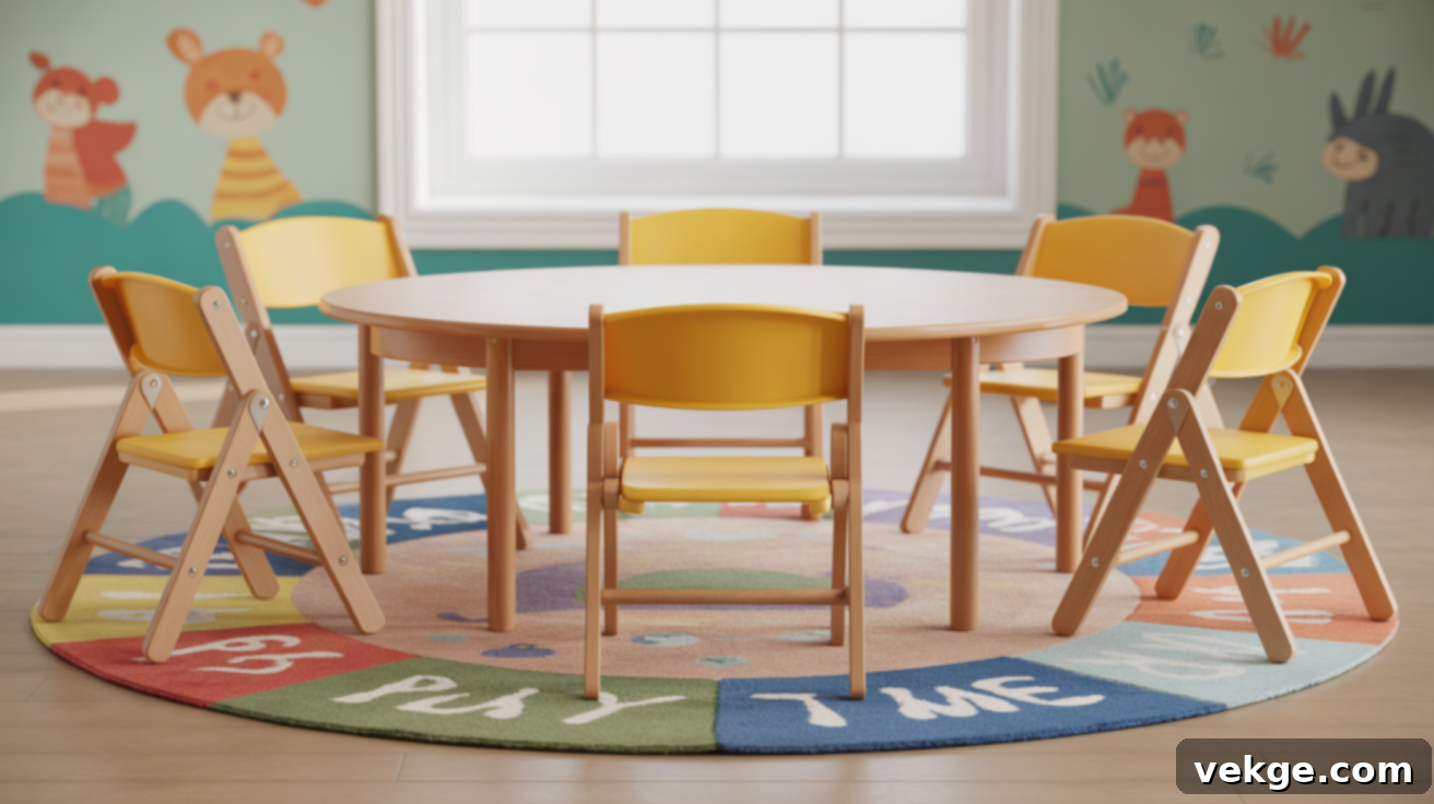 Foldable and Stackable Playroom Items