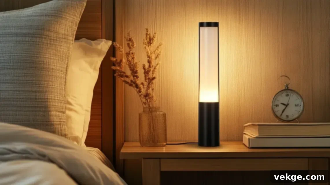 Slim Base Table Lamps for Small Desks and Nightstands