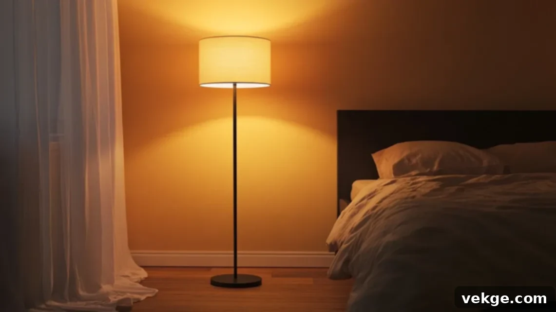 Tall, Slender Floor Lamps for Small Rooms