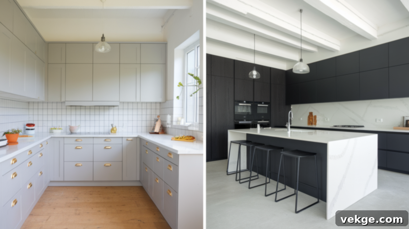 Light Grey vs Dark Grey Kitchen Cabinets