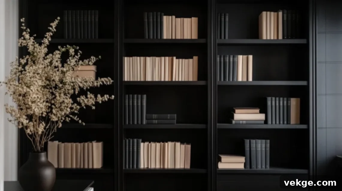 24._Display_Dark-Colored_Books