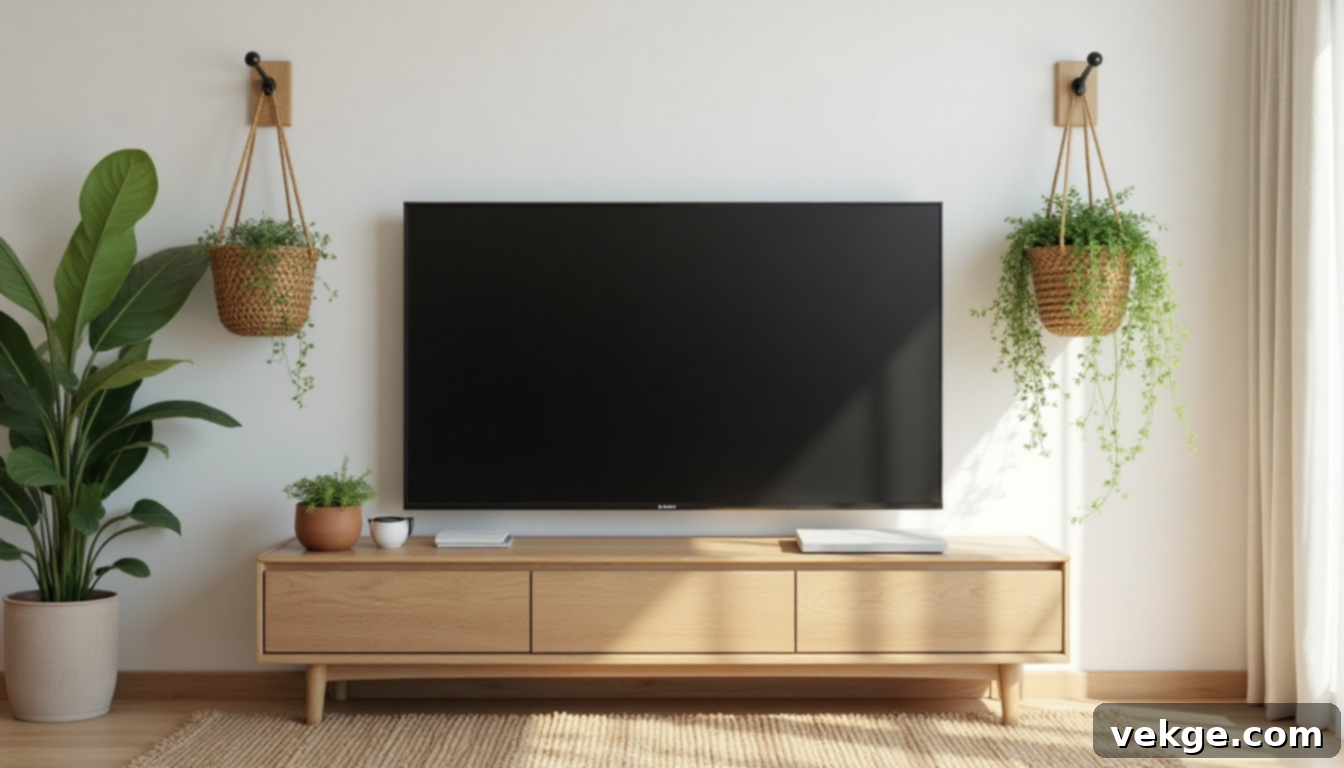 Add_Hanging_Plants_Around_the_TV