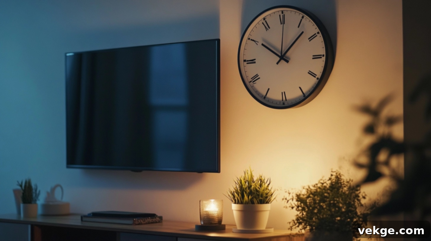 Display_a_Large_Wall_Clock_Beside_the_TV