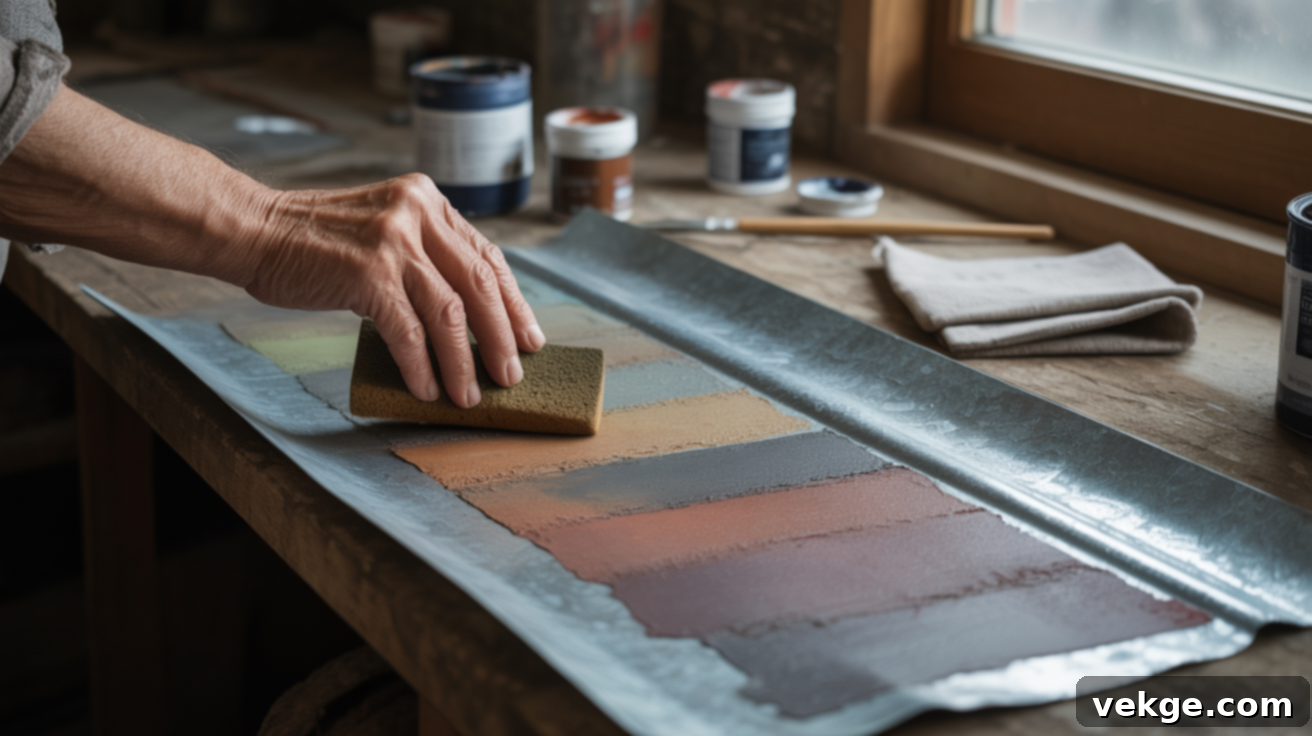 Apply Faux Paint for a Weathered Look
