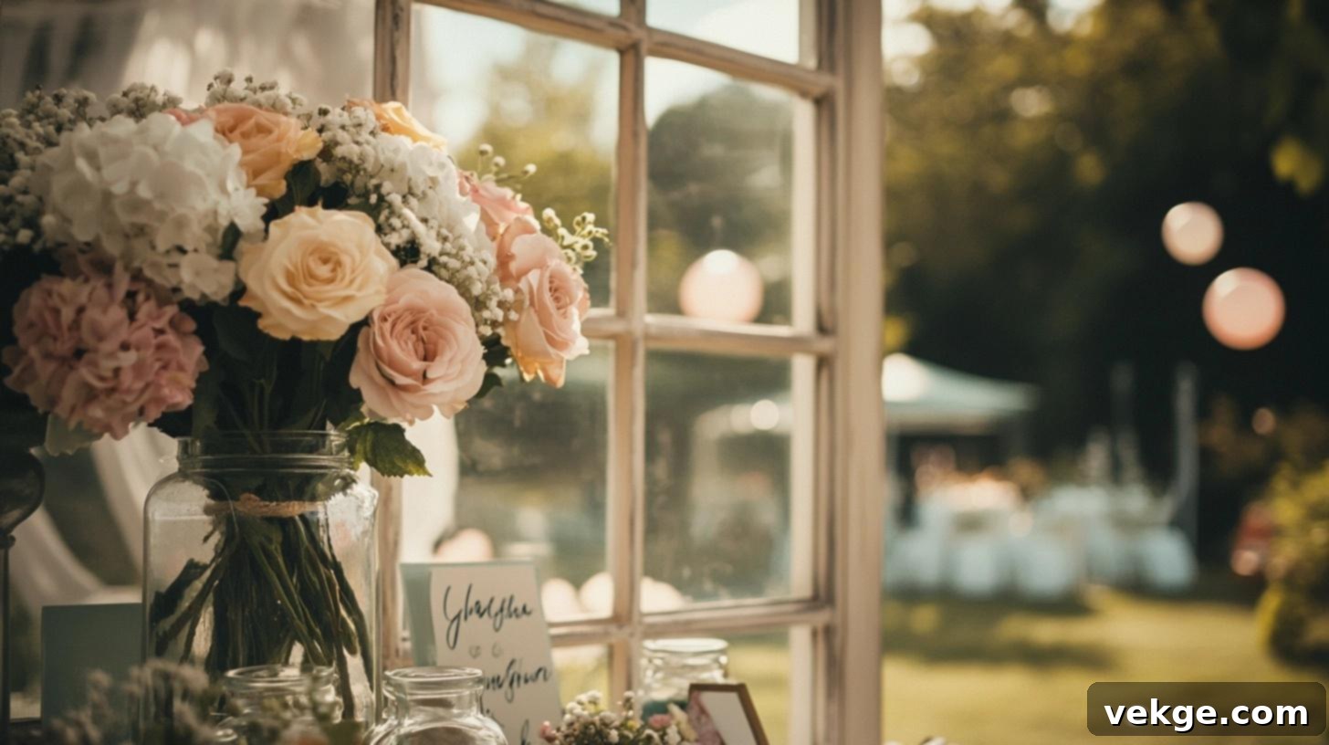 DIY Wedding or Event Signage using an Old Window
