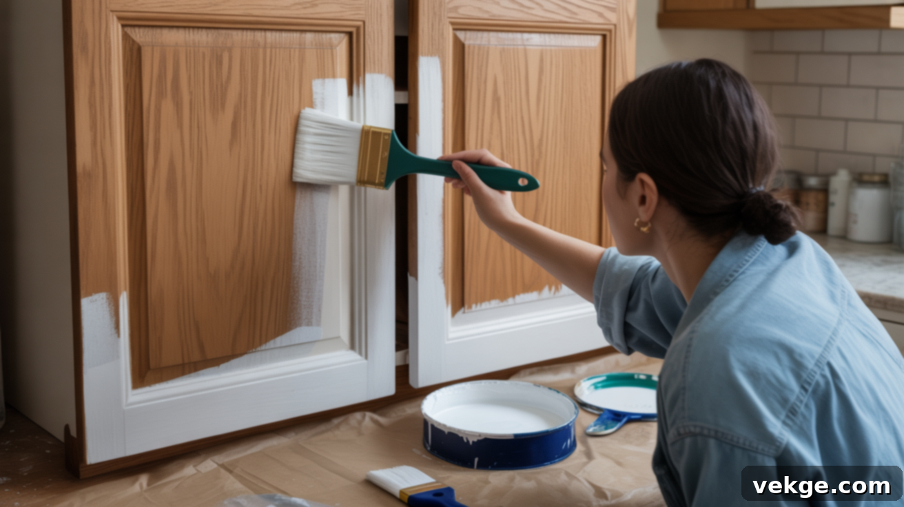 Steps to Paint Oak Cabinets