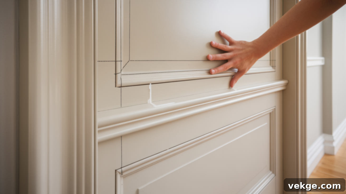 Step 3: Attaching Decorative Trim to a Flat Panel Door