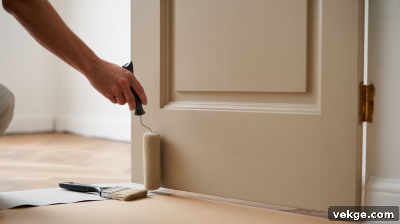 Step 6: Painting Tips and Color Ideas for DIY Door Makeover