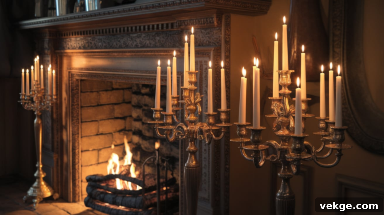 Fireplace_Candles_in_Candelabras