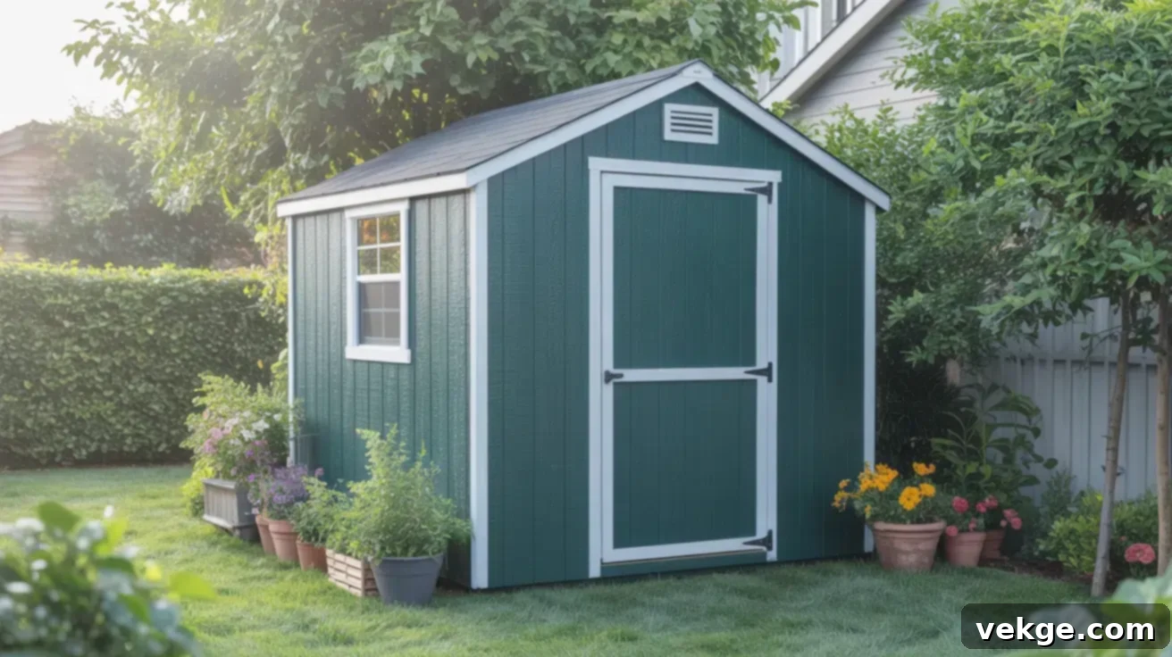 4x8 Small Yard Storage Shed