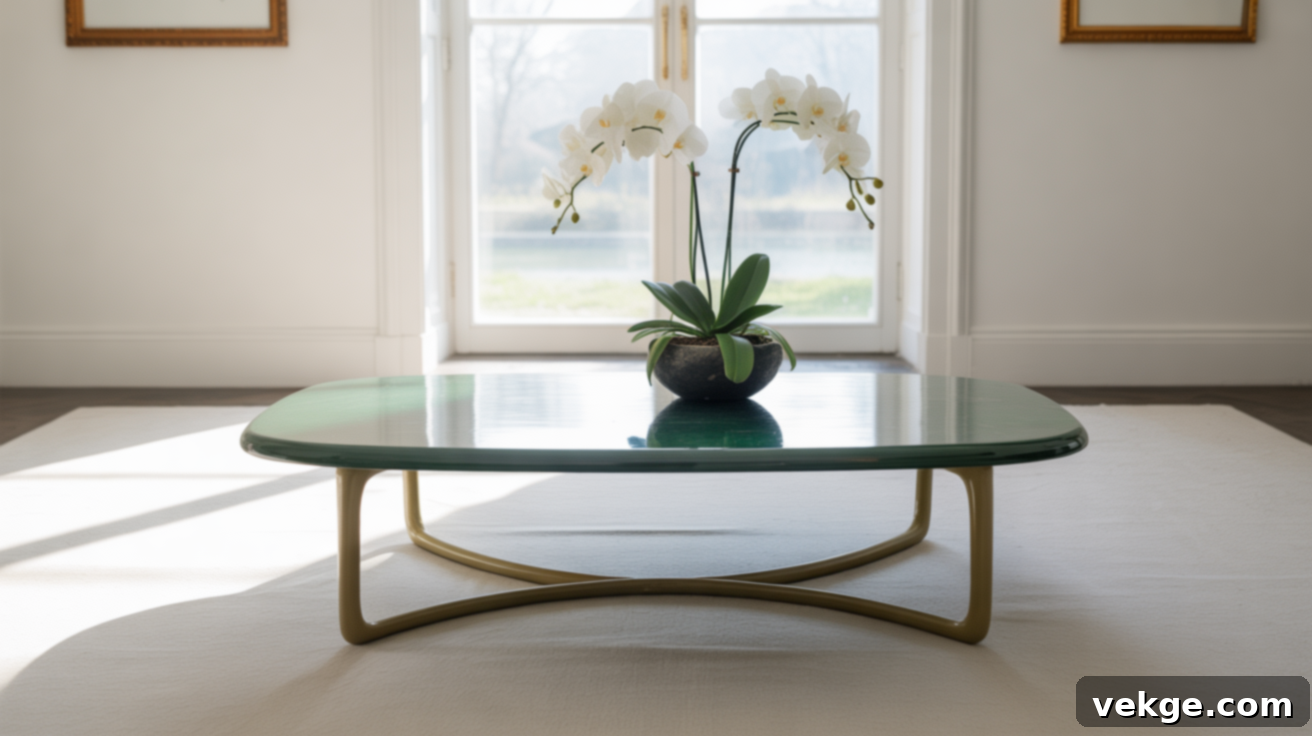 Bold Emerald High Gloss Coffee Table