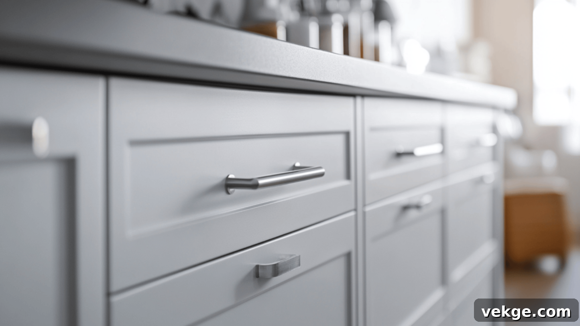 Overlay Cabinets showing a modern, full-overlay design