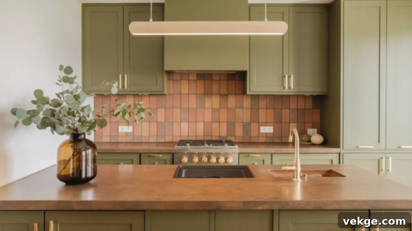 Earth-Inspired Tones for Kitchen Cabinets