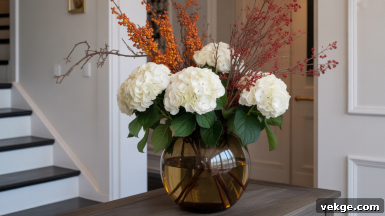 White_Flowers_with_Fall_Berries