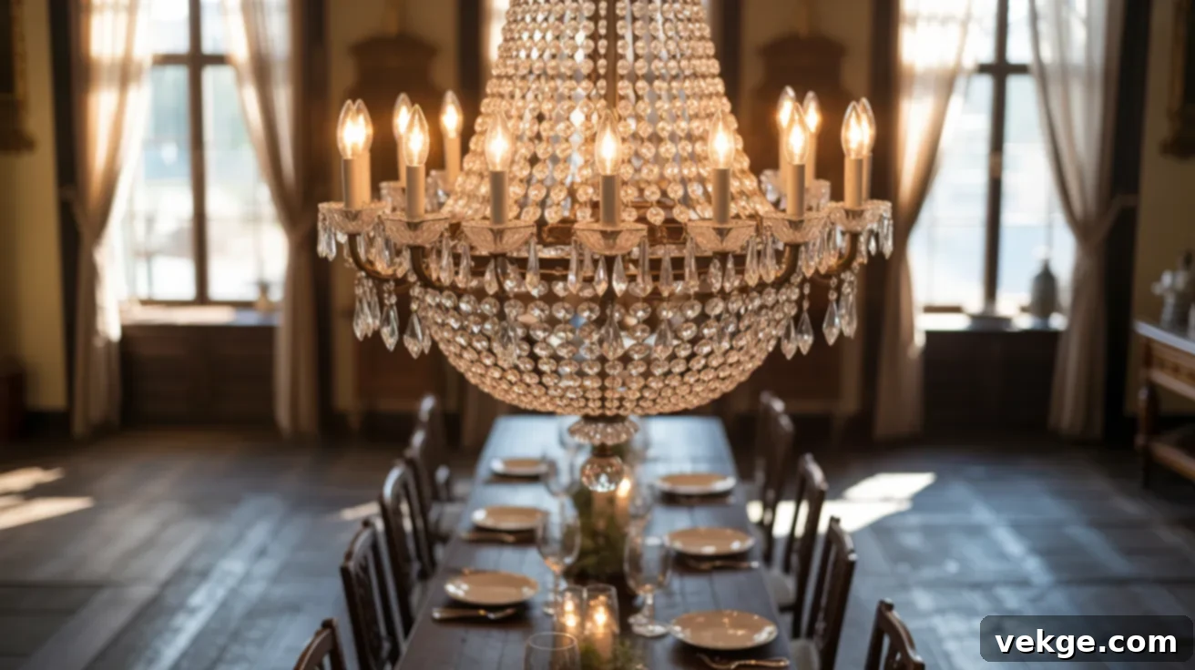 Classic Crystal Chandelier for Vintage Glamour