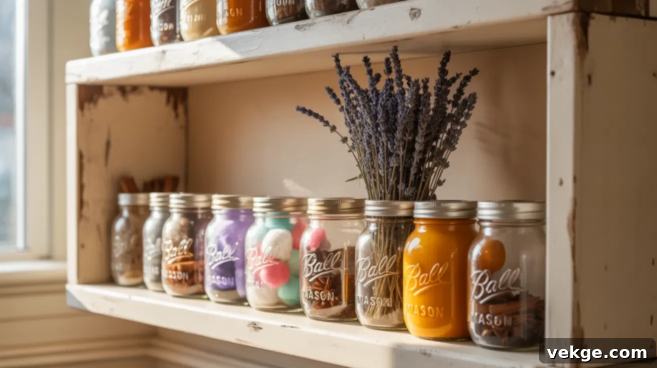 Vintage Mason Jar Kitchen Storage