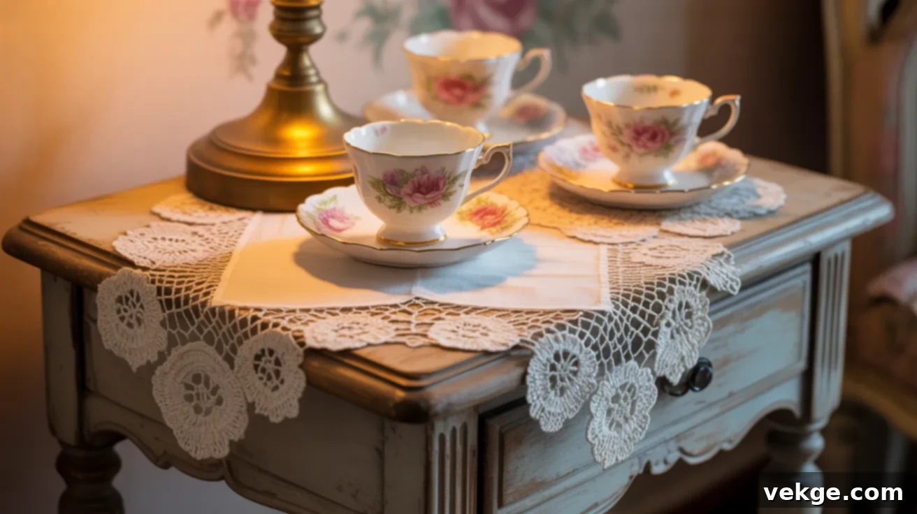 Delicate Lace Doilies for Vintage Tables
