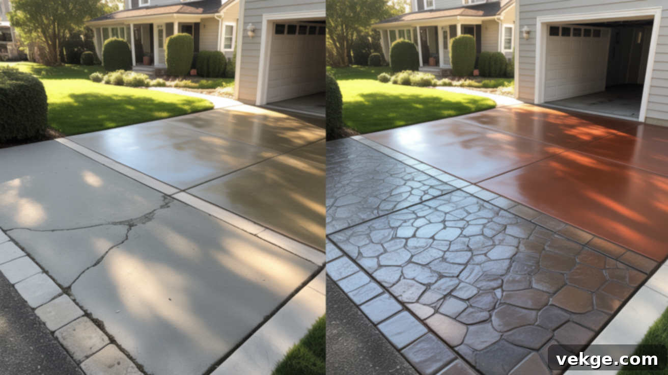 Concrete Overlay Before and After Transformation
