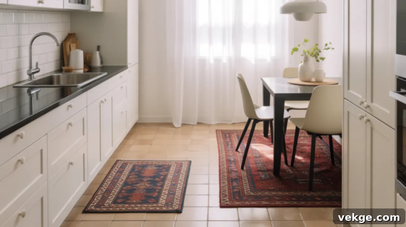 Kitchen Rugs in Place