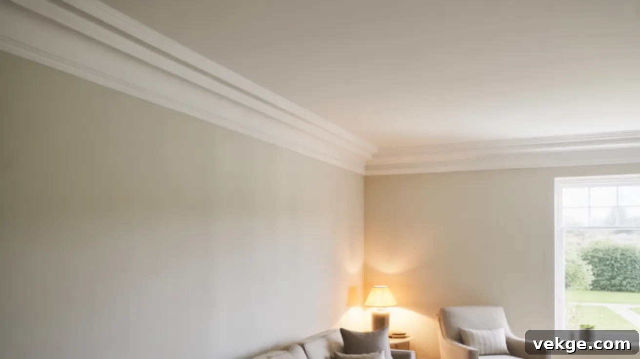 Ceiling Border Trim for a Finished Room Look