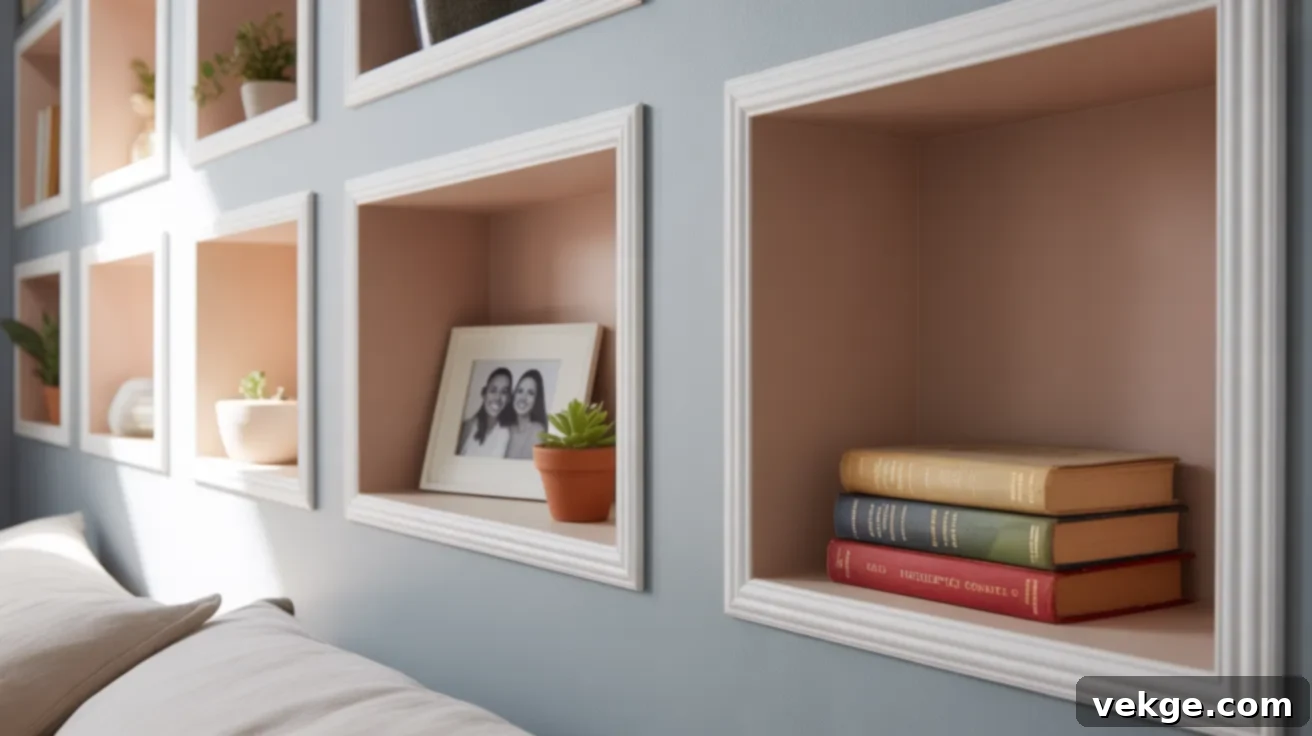 Inset Wall Boxes for Integrated Storage and Style