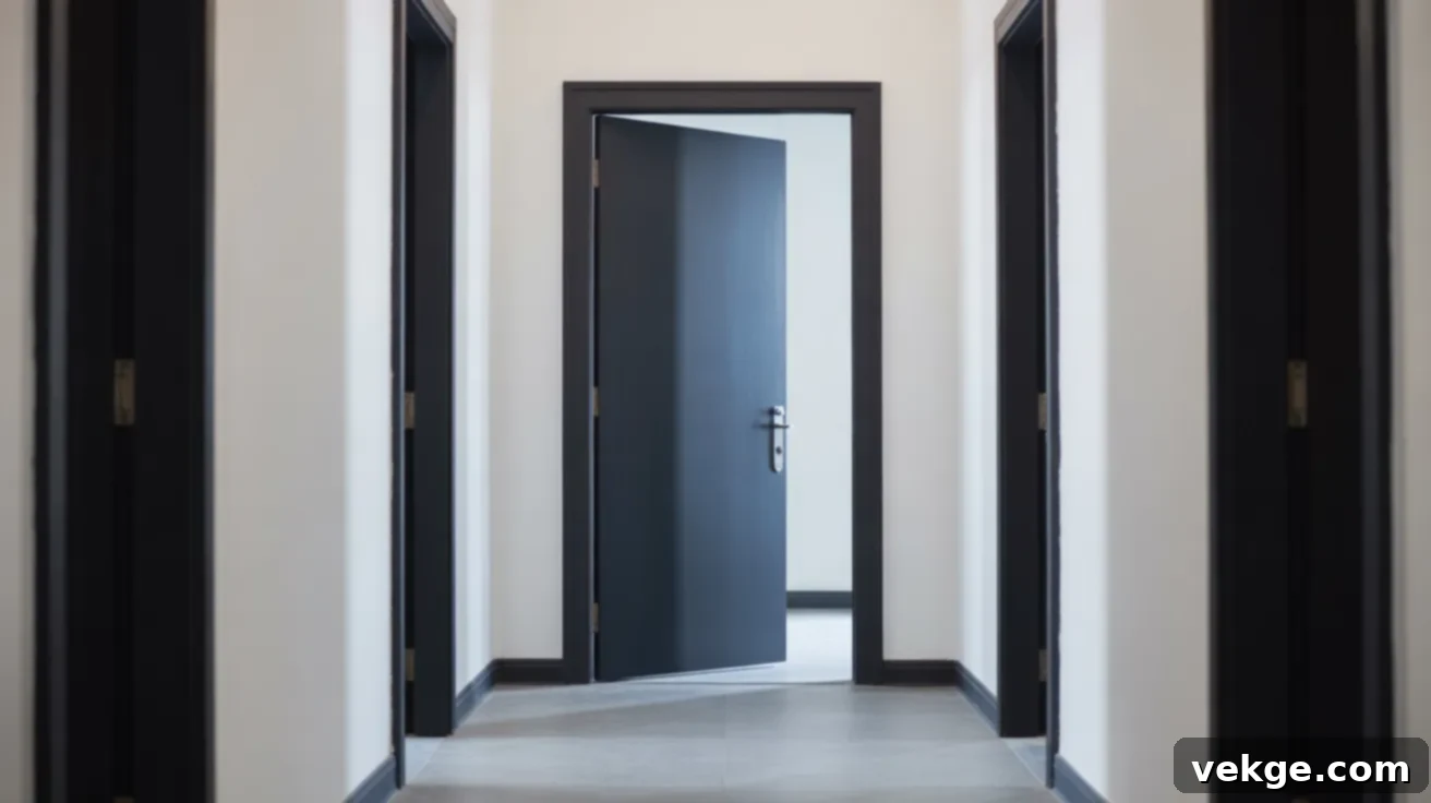 Dark Baseboard Contrast for Modern Light Walls