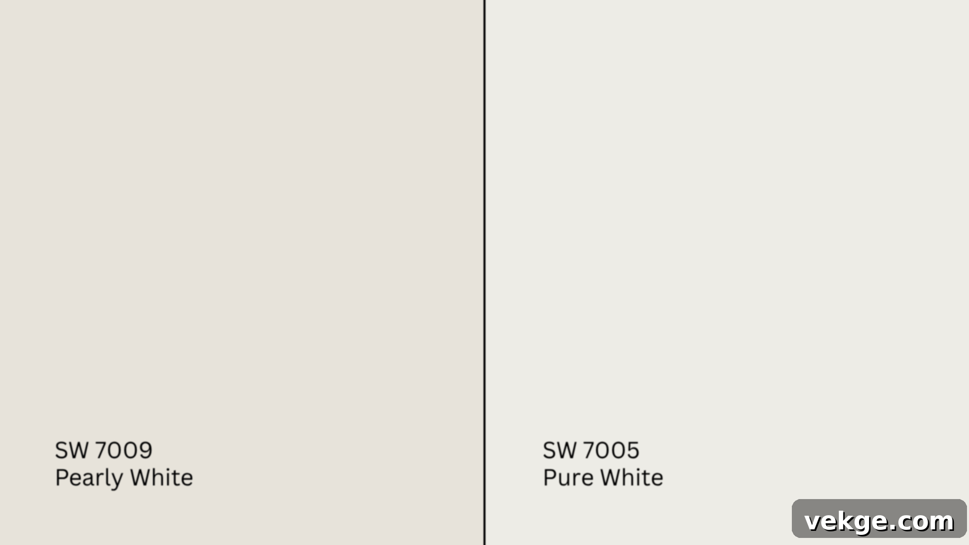 Comparison of Sherwin-Williams Pearly White and Pure White