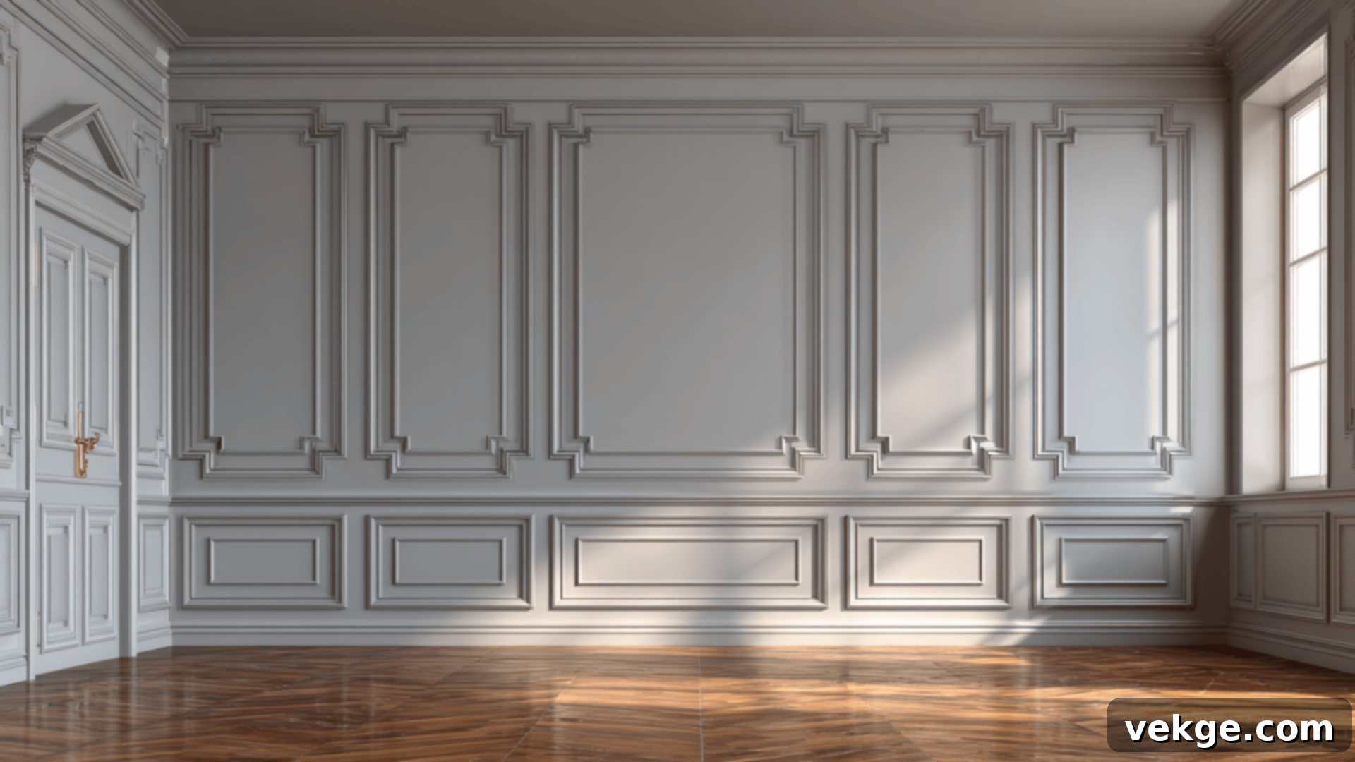 Raised or flat wall panels offering traditional or modern framed looks