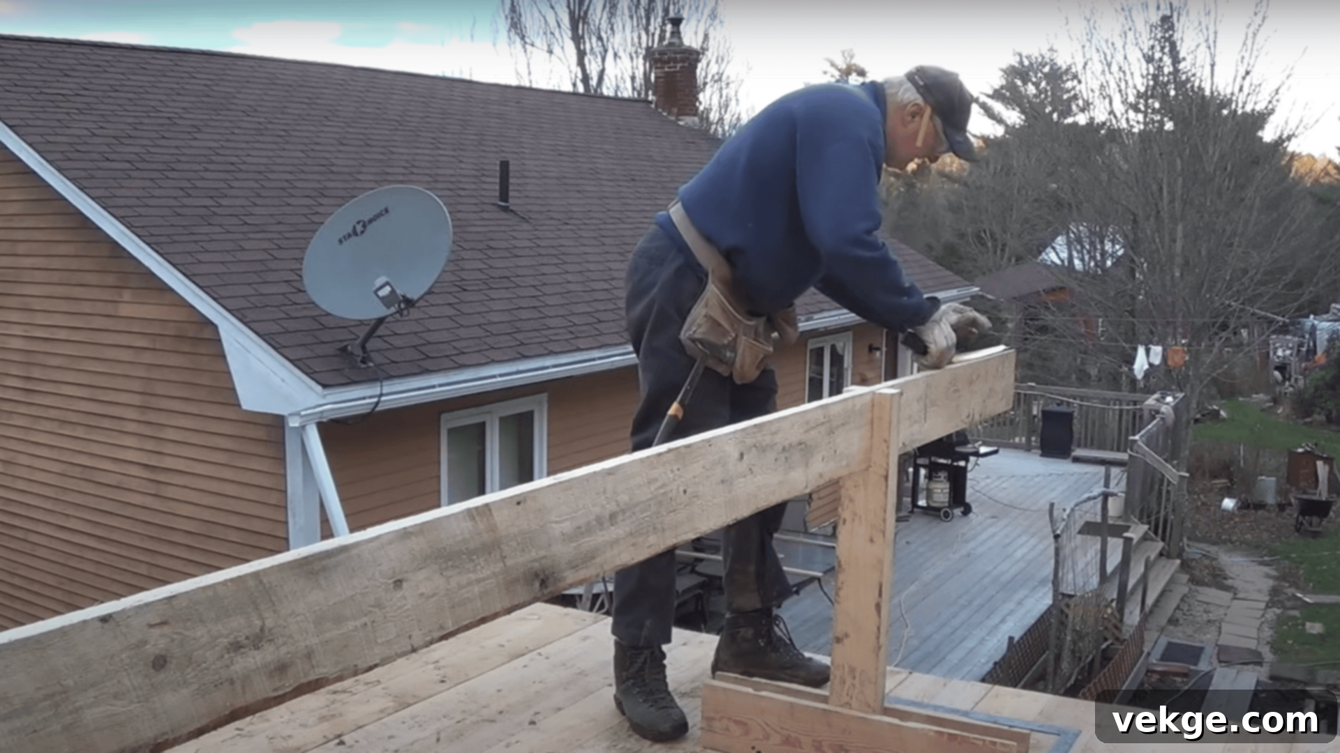 Step 1 Set the Ridge Board in Position