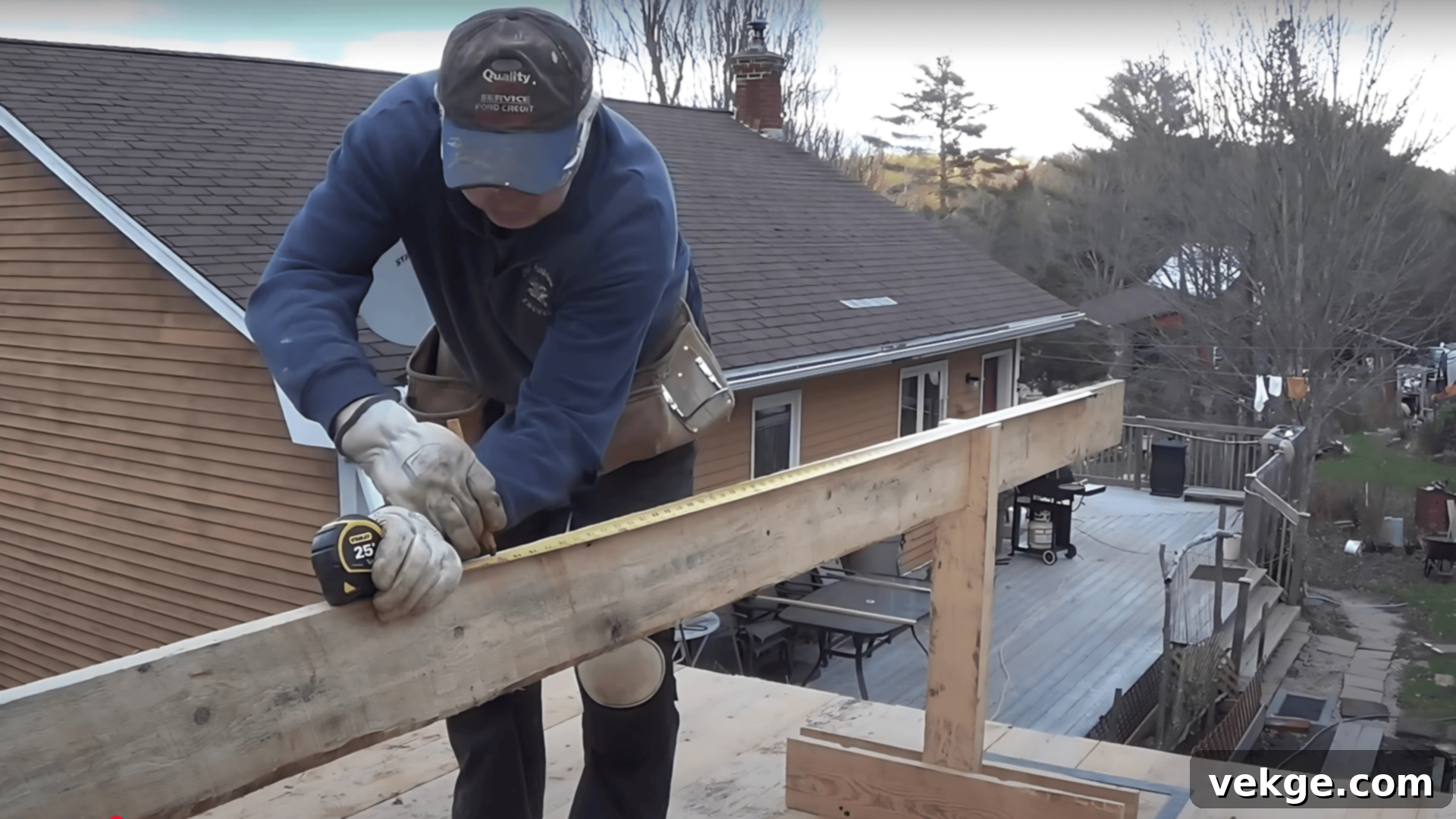 Step 2 Mark Rafter Placement on the Ridge