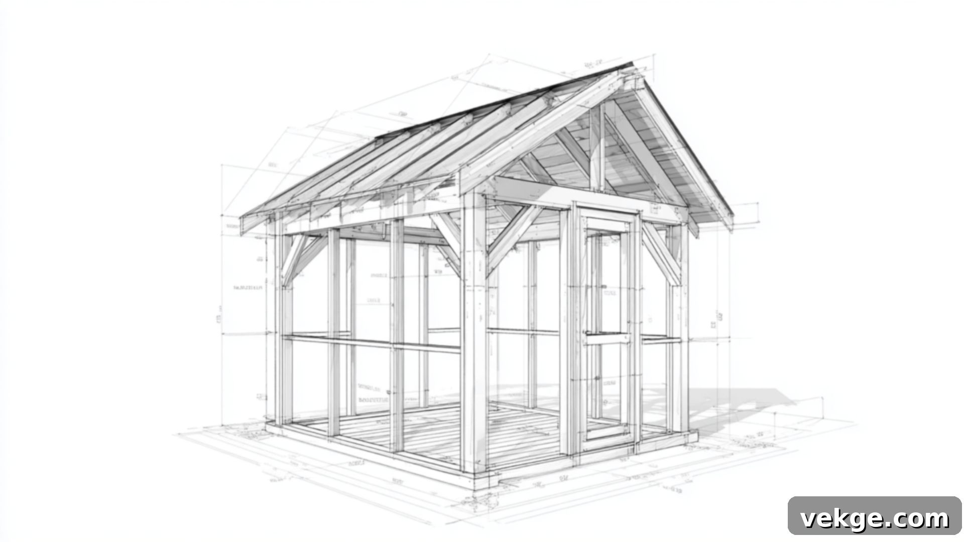Illustration of various 10x10 shed designs including gable, lean-to, and barn styles.