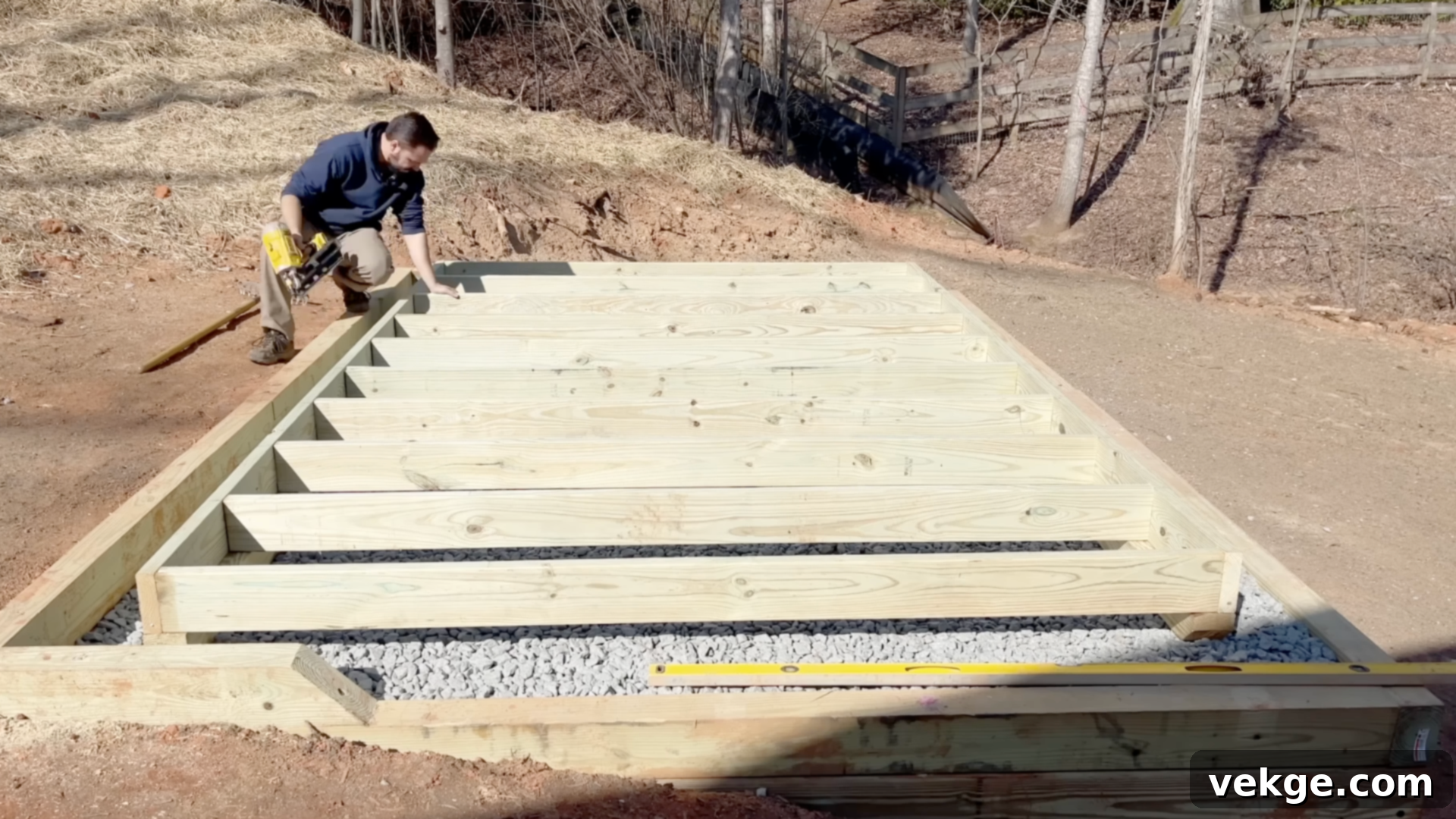 Step_2_Build_the_Floor_Frame - Constructing the robust floor frame for an 8x12 shed
